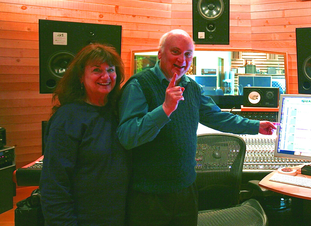 Kate Brislin and Jody Stecher at the 25th Street Studio in Oakland, California, 2015. // Photo by Scott Bergstrom