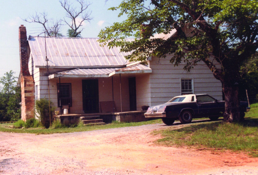 A photograph taken by Earl Scruggs in the 1980s of the homeplace in Flint Hill.  Photo Courtesy of the Earl Scruggs Center.
