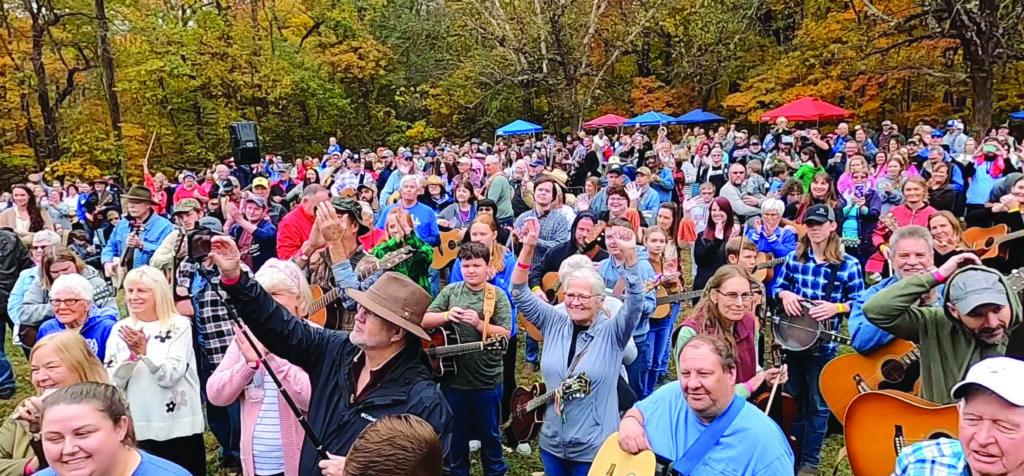 Randy Lanham leads the 510 member Big O Bluegrass Band