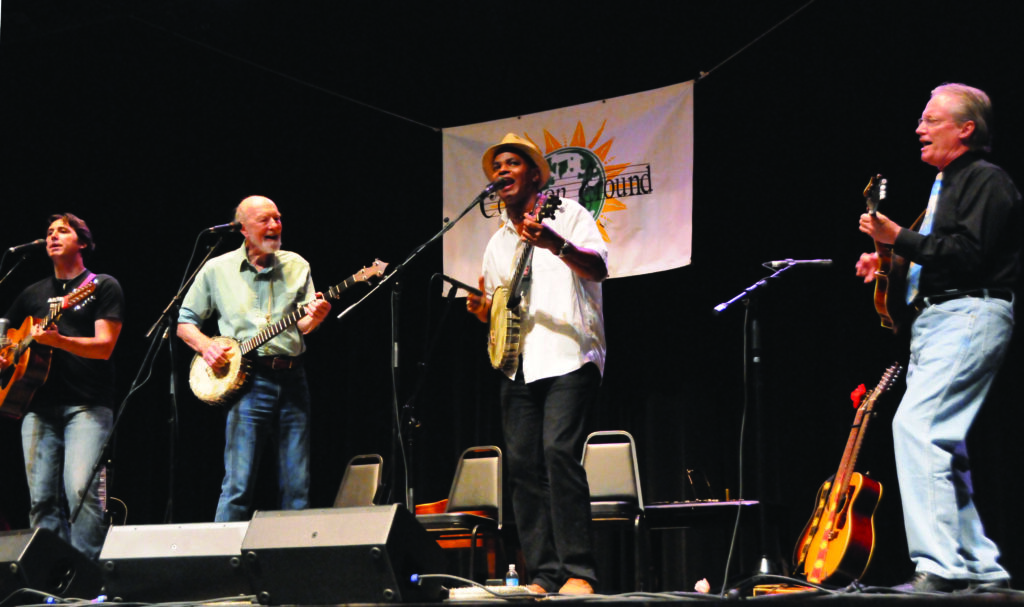2008 Traditions Week: Tao Rodriquez Seeger,  Pete Seeger, Guy Davis, Walt Michael.