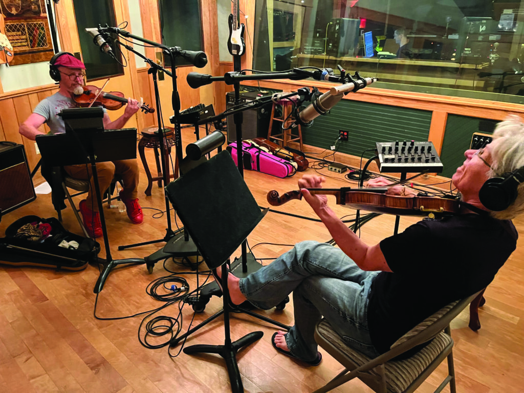 Casey Driessen and Darol Anger  //  Photo by tony trischka