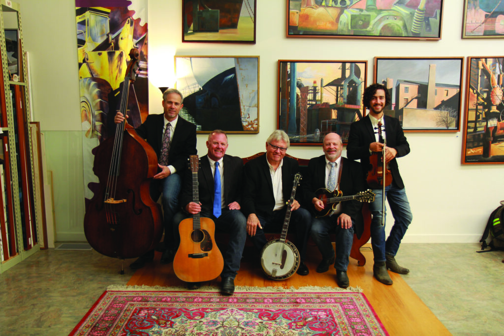 The Rock Hearts (left to right): Rick Broadsky, Alex MacLeod, Joe Deetz, Billy Thibodeau, Austin Scelzo. // Photo by piper macleod