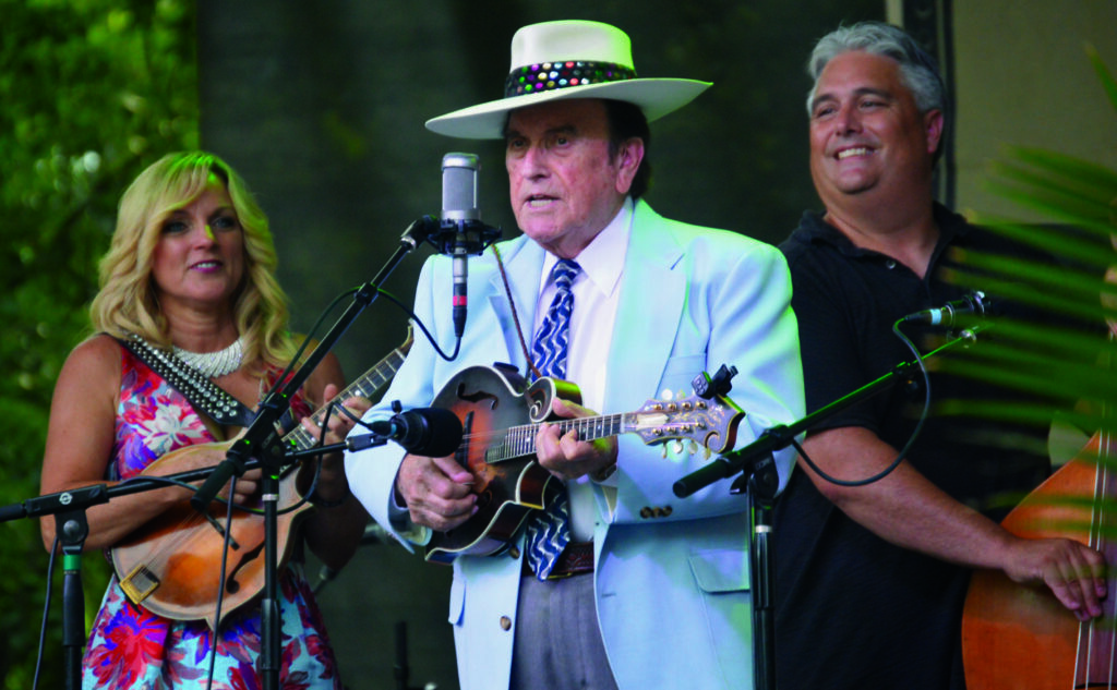 Rhonda Vincent, Bobby Osborne and Mickey Harris // Photo from the Bluegrass Unlimited Archives