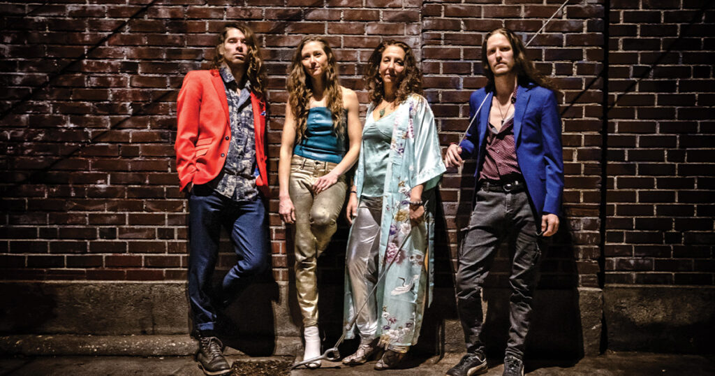 The Sweet Lillies (left to right) Dustin Rohleder, Becca Bisque, Julie Gussaroff and Jones Maynard. // Photo by Trent Grogan