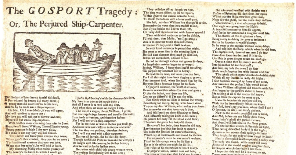 The Old English Ballad from the 1700s that served as a basis for “Pretty Polly”