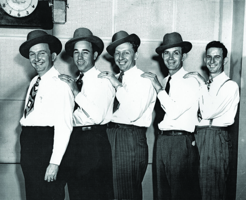 Lester Flatt, Earl Scruggs and the Foggy Mountain Boys (left to right) Lester Flatt, Earl Scruggs, Curly Seckler, Art Wooten and Howard Watts. Bluegrass Unlimited Magazine Archives