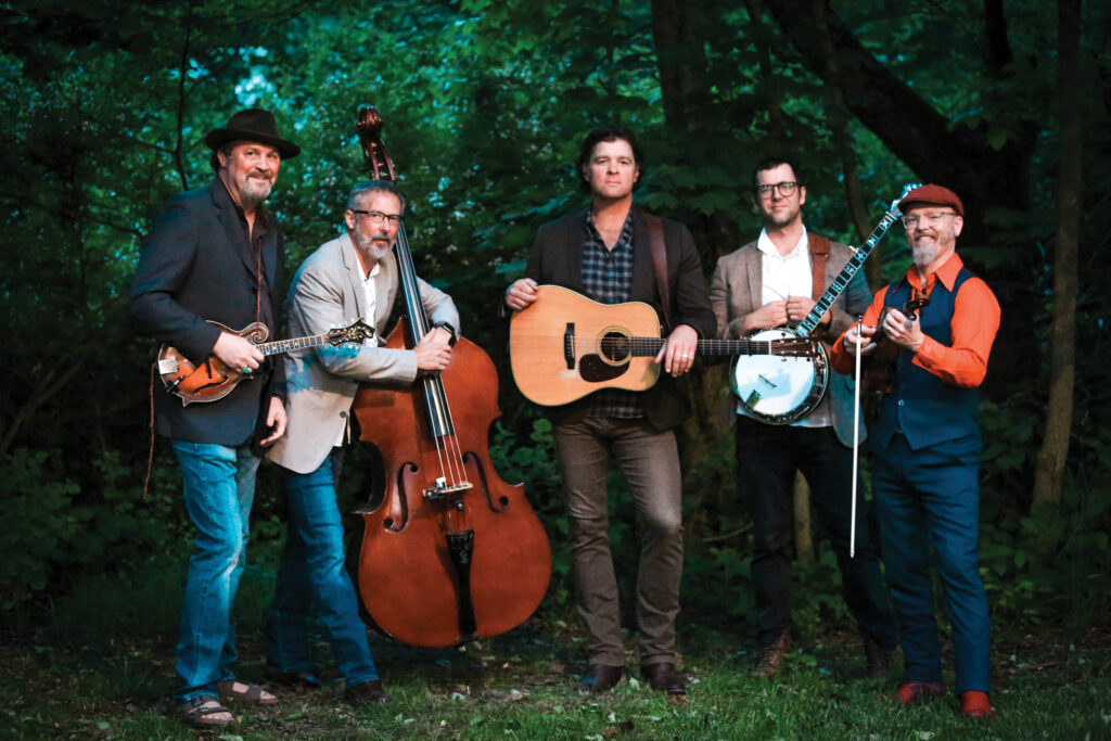 Woody Platt and the Bluegrass Gentlemen (left to right) Daren Shumaker, Buddy Melton, Woody Platt, Bennett Sullivan and Casey Driessen.