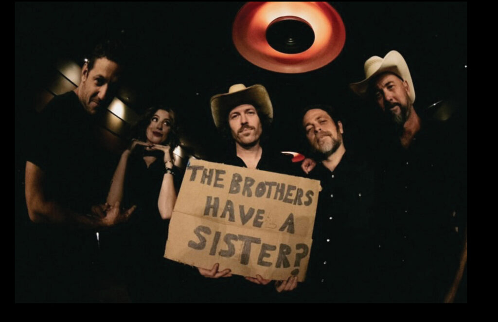 Addie Levy with The Brothers Comatose.
Photo by Shana Leigh