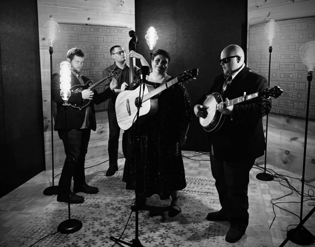 The Red Camel Collective in the Bonfire Recording Studio filming videos for their first two singles.