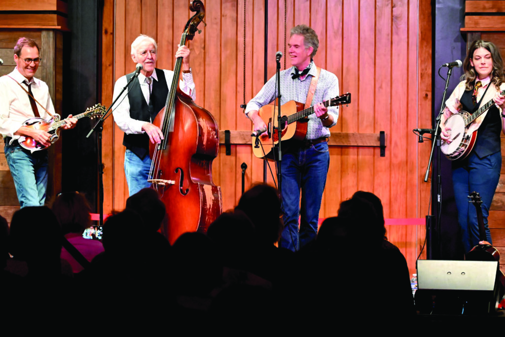 Mark Stoffel with Chris Jones and the Night Drivers (left to right) Mark Stoffel, Marshall Wilburn, Chris Jones, Grace Van’t Hof.  //  Photo by kevin slick