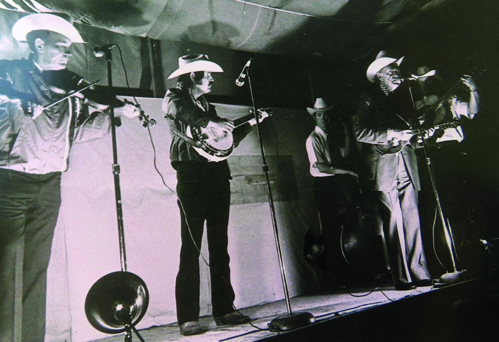 Richard Hefner with Bill Monroe in Rosine, Kentucky, 1973.
Photo Courtesy of richard hefner