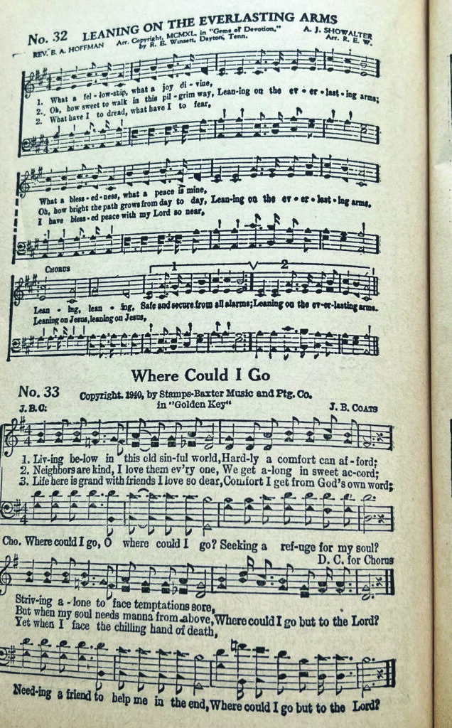 Shape Note Hymnal. // Photo by jack Bernhardt