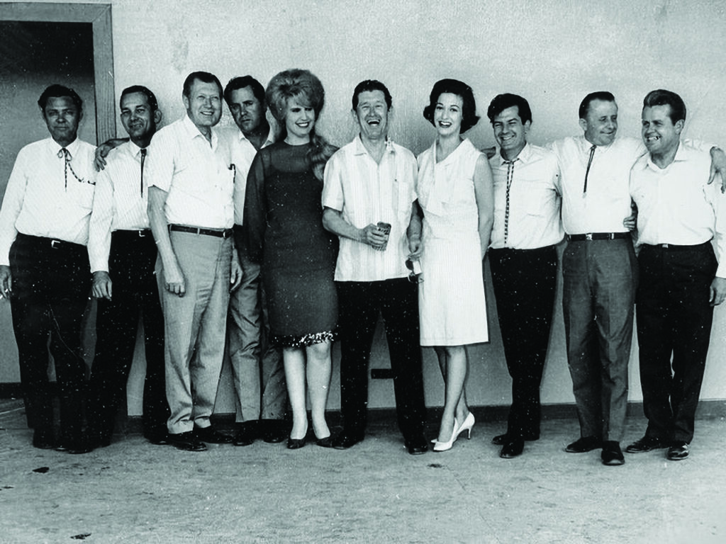 Jim Lunsford on tour with Roy Acuff.