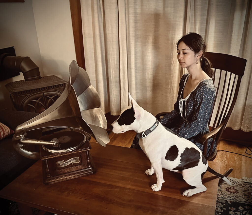 Annie Staninec with her dog Oakley 
Photo by john kael