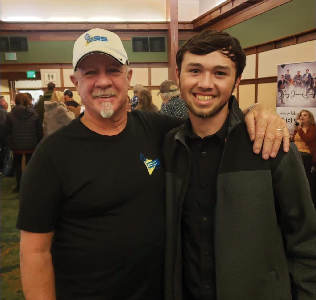 Two sound guys, David Chichester and Elijah Doty
Photo by Traci Chichester