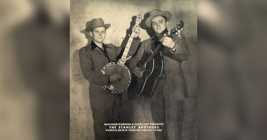 Ralph and Carter Stanley in what was likely their first promotional photo, ca. early 1947.