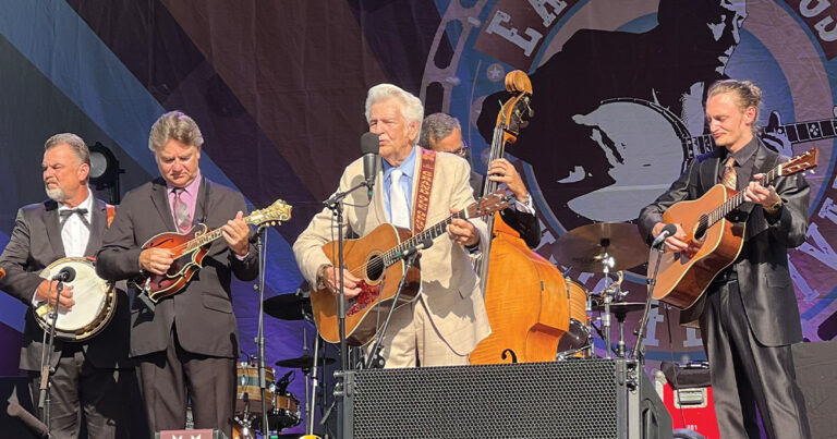 The Del McCoury Band on stage at the Earl Scruggs Music Festival, 2025. // Photo by Dale Cahill