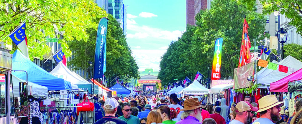 Right: The Raleigh Wide Open Crowd. // photo By Willa Stein