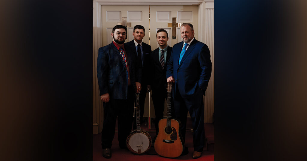 The King James Boys (left to right) Curtis Lewis, Cole Spencer, Will Hart, Randy Spencer. // Photo by Cherry Rose Photography