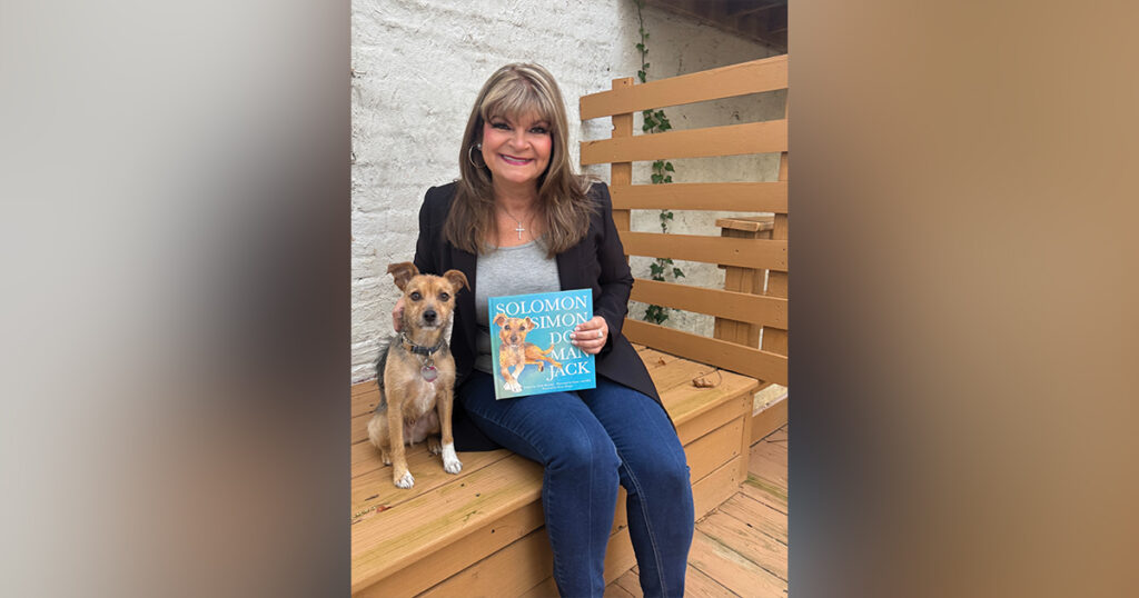 Cindy Baucom with Solomon. // Photo by Molly Norris