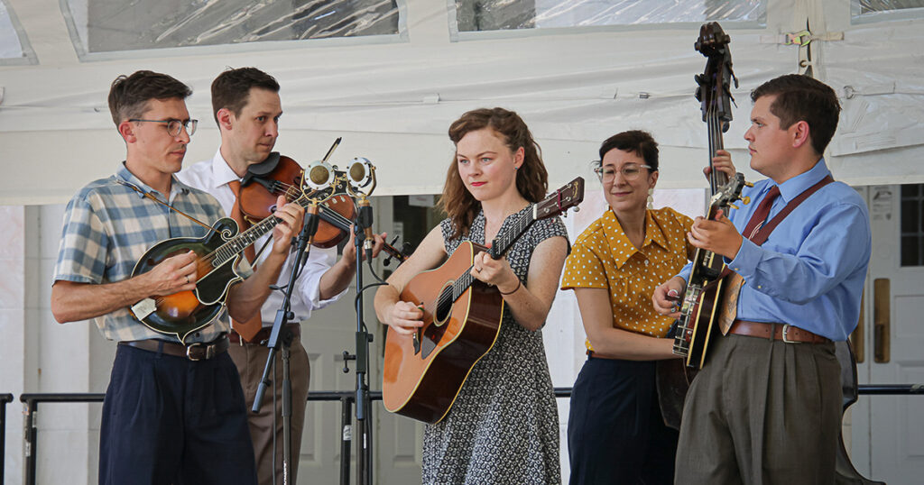 Alum Ridge Boys & Ashlee at Bluegrass On The Grass, Carlisle, PA, July 2024. Photo by  Holly Cameron, HLC Art