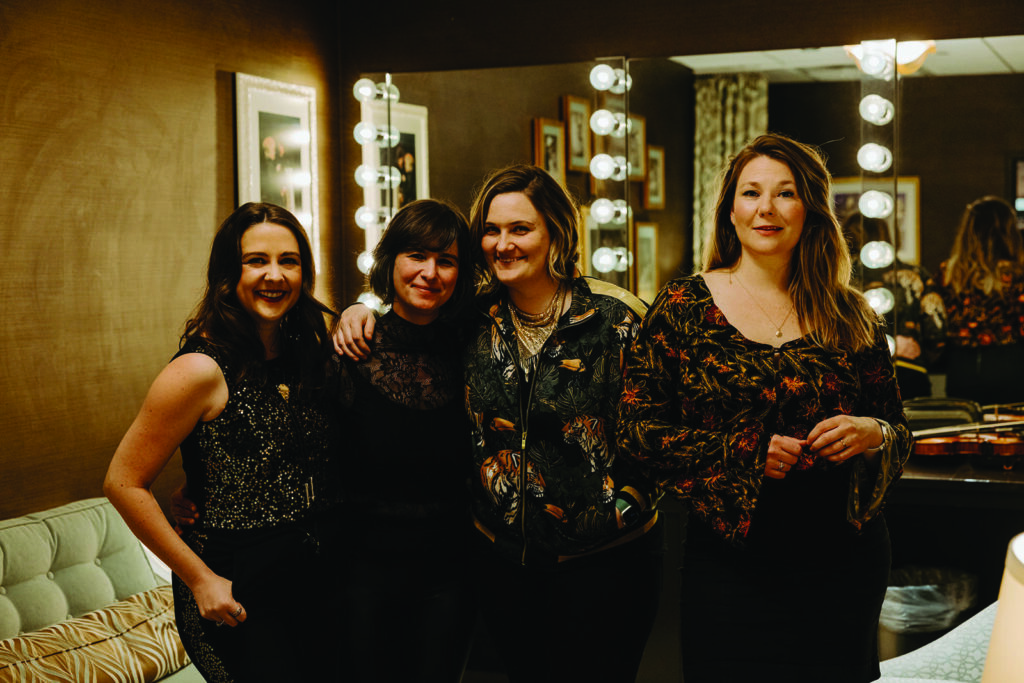 Della Mae at the Grand Ole Opry. // Photo by Laura Schneider