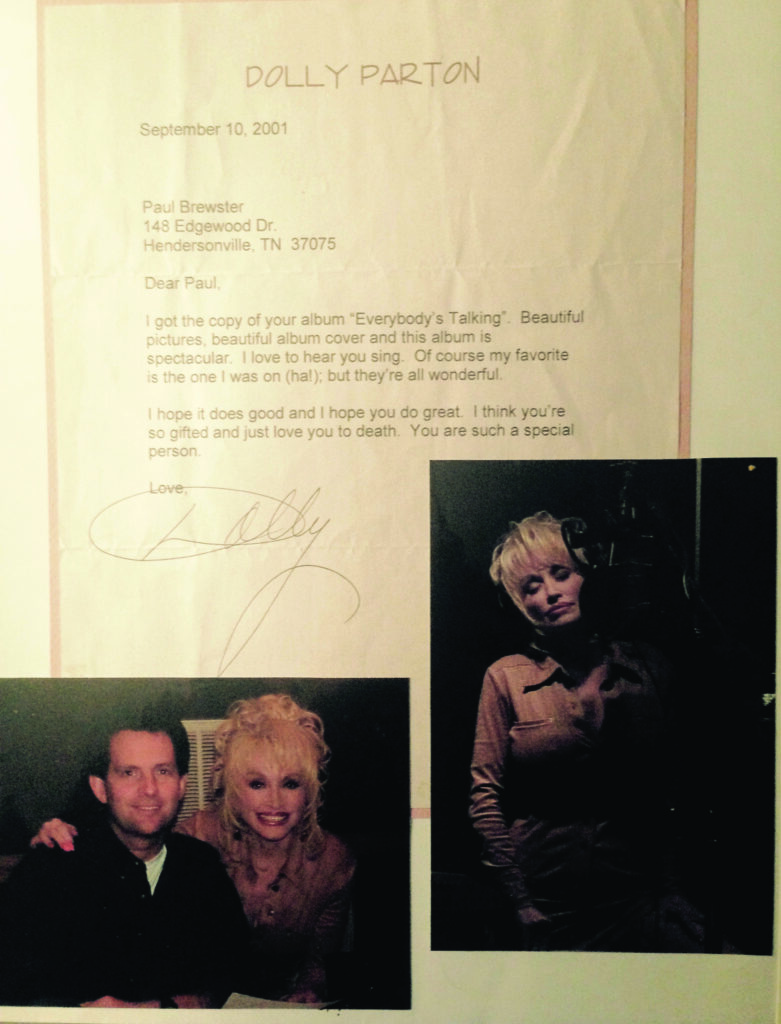 A letter to Paul Brewster from Dolly Parton.