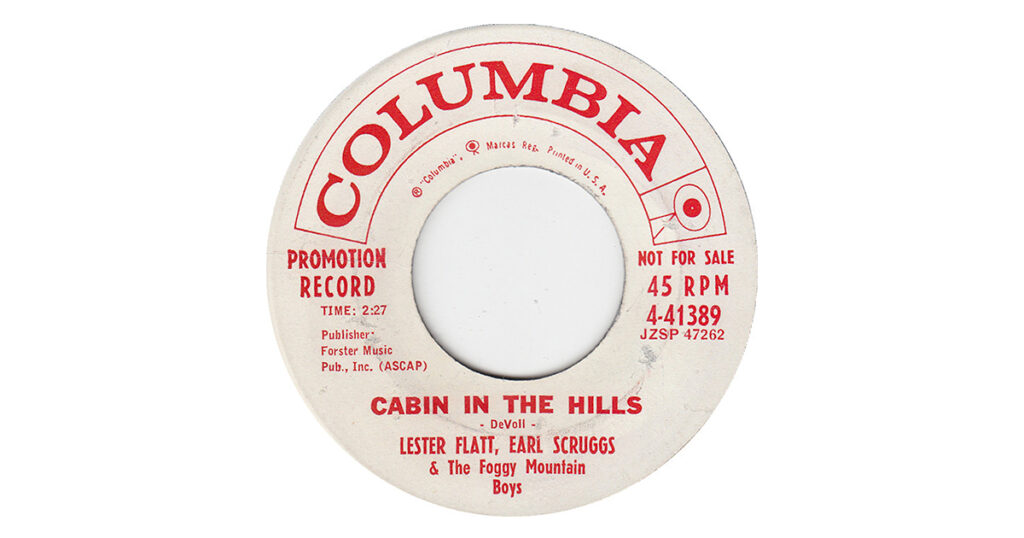 Promotional copy of “Cabin on the Hill,” complete with (slightly) incorrect title and misappropriated composer credit. It was one of the duo’s most enduring songs.